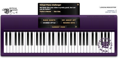 纯正的在线虚拟钢琴-virtual piano