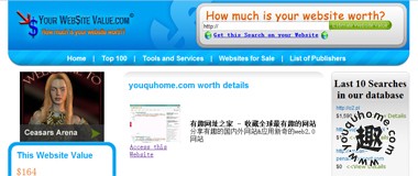 看看你的网站值多少钱?-Your Website Value