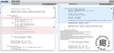 在线源码对比修改工具-Mergely