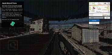 ASCII字符版google街景-Ascii Street View 