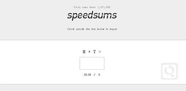 三十秒限时速算-Speedsums